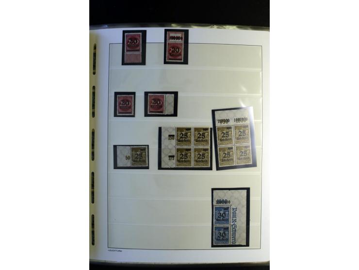 1917/23, Inflation: postfrische, ungebrauchte und gestempelte Sammlung mit vielen guten Werten und besseren Farben, dabei Mi.