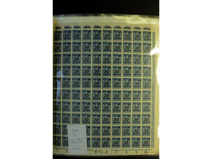 1917/23, Inflation: postfrische, ungebrauchte und gestempelte Sammlung mit vielen guten Werten und besseren Farben, dabei Mi.