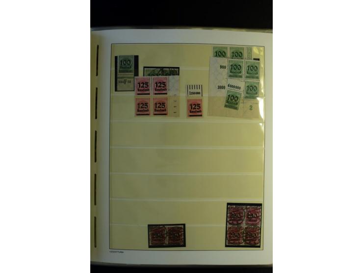 1917/23, Inflation: postfrische, ungebrauchte und gestempelte Sammlung mit vielen guten Werten und besseren Farben, dabei Mi.