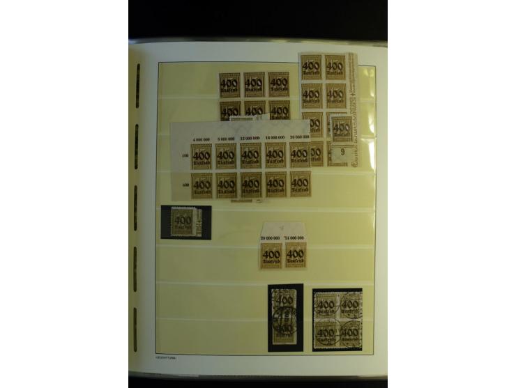 1917/23, Inflation: postfrische, ungebrauchte und gestempelte Sammlung mit vielen guten Werten und besseren Farben, dabei Mi.