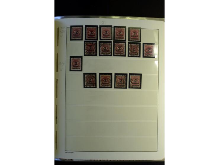 1917/23, Inflation: postfrische, ungebrauchte und gestempelte Sammlung mit vielen guten Werten und besseren Farben, dabei Mi.