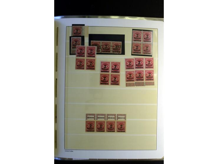 1917/23, Inflation: postfrische, ungebrauchte und gestempelte Sammlung mit vielen guten Werten und besseren Farben, dabei Mi.