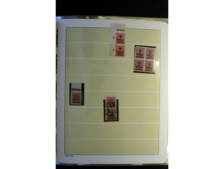 1917/23, Inflation: postfrische, ungebrauchte und gestempelte Sammlung mit vielen guten Werten und besseren Farben, dabei Mi.