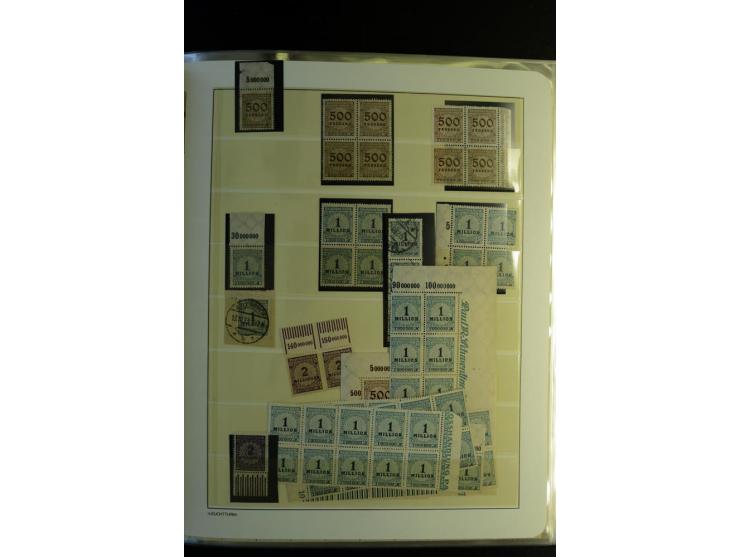 1917/23, Inflation: postfrische, ungebrauchte und gestempelte Sammlung mit vielen guten Werten und besseren Farben, dabei Mi.