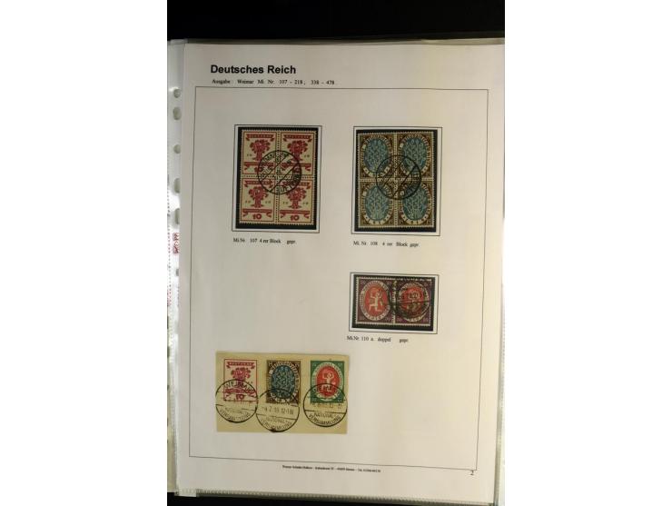 1919/1923, gestempelte Sammlung mit einigen besseren Werten, Farben und Plattenfehlern, vieles signiert bzw. mit Fotobefund, 