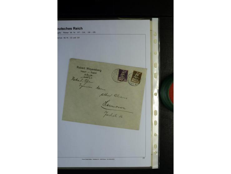 1919/1923, gestempelte Sammlung mit einigen besseren Werten, Farben und Plattenfehlern, vieles signiert bzw. mit Fotobefund, 