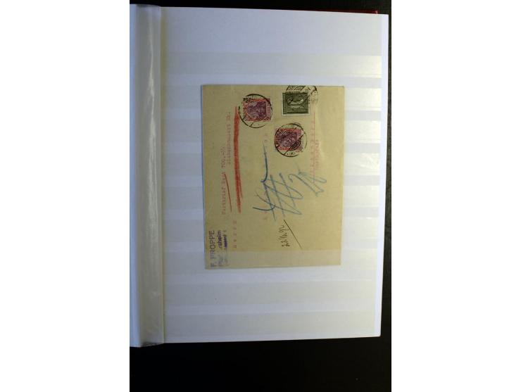 1920/1922, umfangreiche Spezial-Sammlung der Germania-Ausgabe (Mi.-Nr. 140-157 + 197-198) inkl. der Aufdruckausgaben von Saar