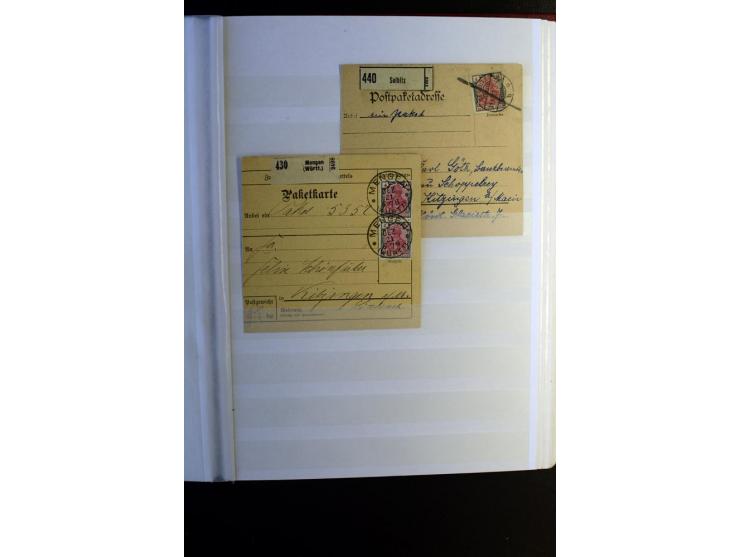 1920/1922, umfangreiche Spezial-Sammlung der Germania-Ausgabe (Mi.-Nr. 140-157 + 197-198) inkl. der Aufdruckausgaben von Saar