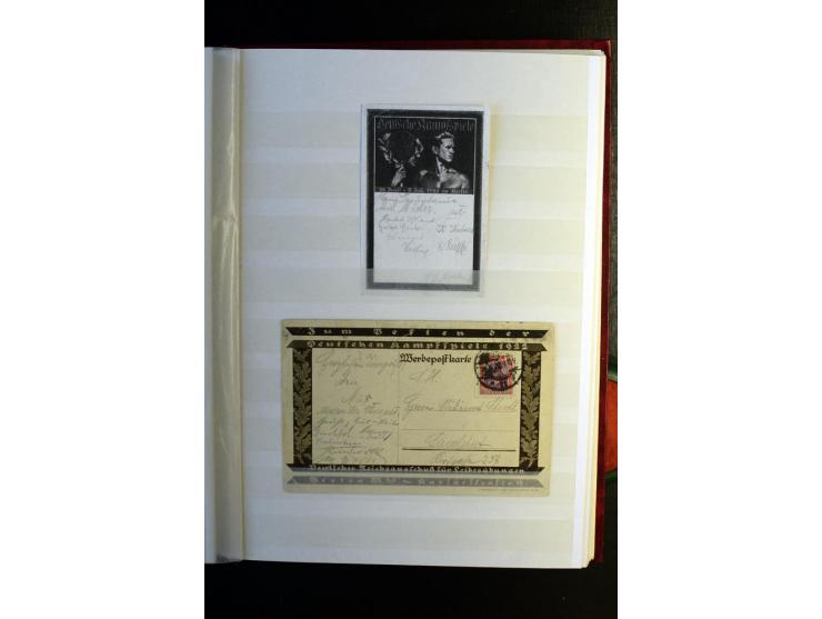 1920/1922, umfangreiche Spezial-Sammlung der Germania-Ausgabe (Mi.-Nr. 140-157 + 197-198) inkl. der Aufdruckausgaben von Saar