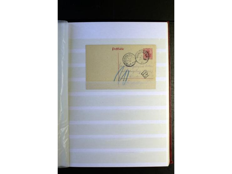 1920/1922, umfangreiche Spezial-Sammlung der Germania-Ausgabe (Mi.-Nr. 140-157 + 197-198) inkl. der Aufdruckausgaben von Saar