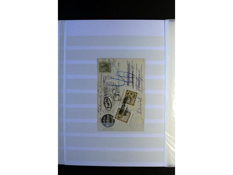 1920/1922, umfangreiche Spezial-Sammlung der Germania-Ausgabe (Mi.-Nr. 140-157 + 197-198) inkl. der Aufdruckausgaben von Saar