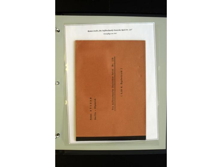 1920, Spezial-Sammlung der Aufdruckausgabe (Mi.-Nr. 116-118) mit Farben, Marken mit Rändern und HAN (auch gestempelt und auf 