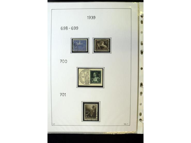 1923/45, gestempelte kpl. Sammlung mit u.a. Mi.-Nr. 346y, 356Xx, 357Xx, 393Y, 398X, 399X (Firmenlochung), 452b, Bl.2 (fleckig