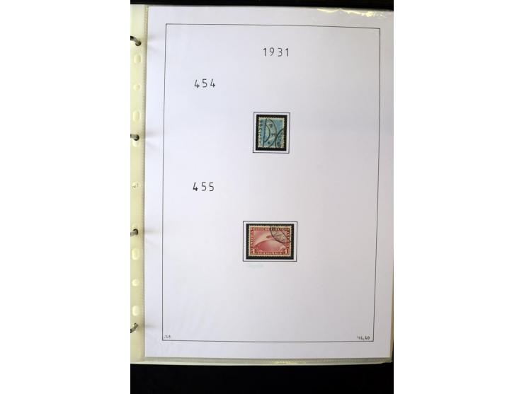 1923/45, gestempelte kpl. Sammlung mit u.a. Mi.-Nr. 346y, 356Xx, 357Xx, 393Y, 398X, 399X (Firmenlochung), 452b, Bl.2 (fleckig