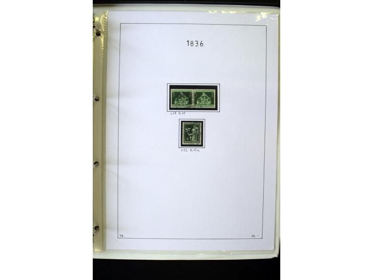 1923/45, gestempelte kpl. Sammlung mit u.a. Mi.-Nr. 346y, 356Xx, 357Xx, 393Y, 398X, 399X (Firmenlochung), 452b, Bl.2 (fleckig