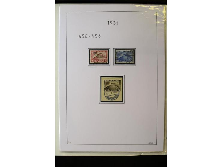 1923/45, gestempelte kpl. Sammlung mit u.a. Mi.-Nr. 346y, 356Xx, 357Xx, 393Y, 398X, 399X (Firmenlochung), 452b, Bl.2 (fleckig
