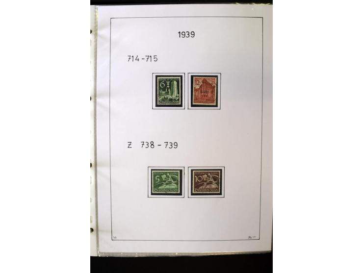 1923/45, gestempelte kpl. Sammlung mit u.a. Mi.-Nr. 346y, 356Xx, 357Xx, 393Y, 398X, 399X (Firmenlochung), 452b, Bl.2 (fleckig