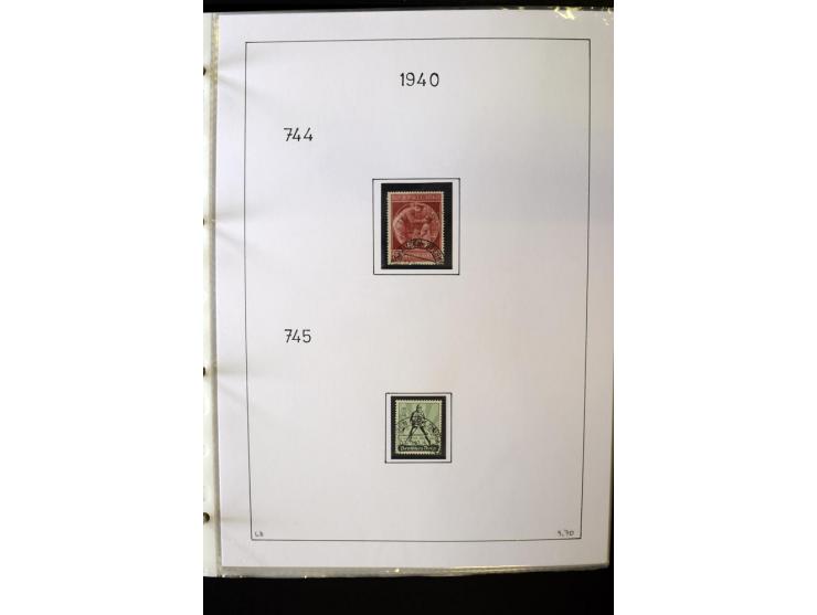 1923/45, gestempelte kpl. Sammlung mit u.a. Mi.-Nr. 346y, 356Xx, 357Xx, 393Y, 398X, 399X (Firmenlochung), 452b, Bl.2 (fleckig