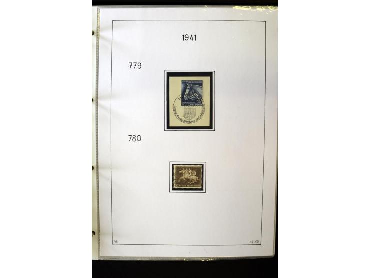 1923/45, gestempelte kpl. Sammlung mit u.a. Mi.-Nr. 346y, 356Xx, 357Xx, 393Y, 398X, 399X (Firmenlochung), 452b, Bl.2 (fleckig