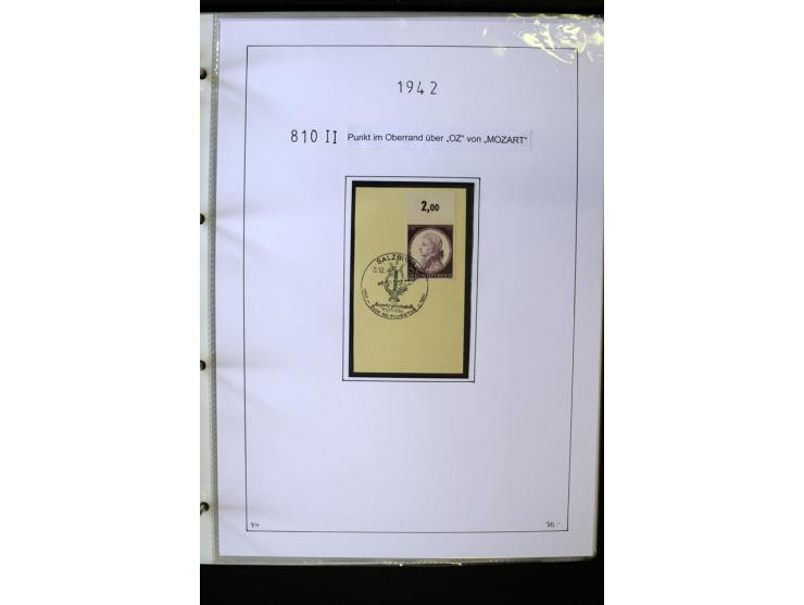 1923/45, gestempelte kpl. Sammlung mit u.a. Mi.-Nr. 346y, 356Xx, 357Xx, 393Y, 398X, 399X (Firmenlochung), 452b, Bl.2 (fleckig