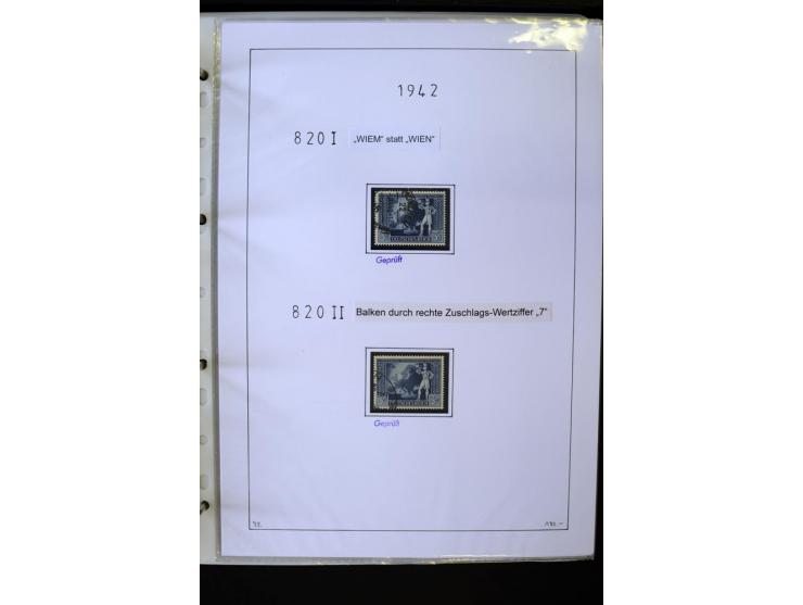 1923/45, gestempelte kpl. Sammlung mit u.a. Mi.-Nr. 346y, 356Xx, 357Xx, 393Y, 398X, 399X (Firmenlochung), 452b, Bl.2 (fleckig