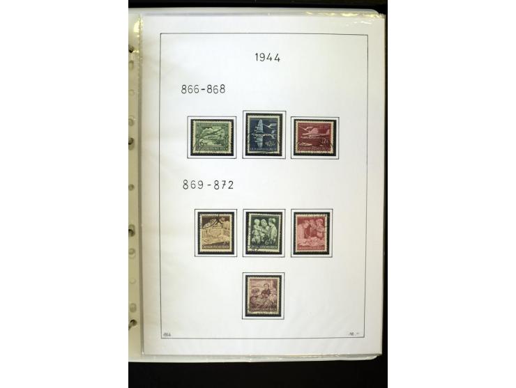 1923/45, gestempelte kpl. Sammlung mit u.a. Mi.-Nr. 346y, 356Xx, 357Xx, 393Y, 398X, 399X (Firmenlochung), 452b, Bl.2 (fleckig