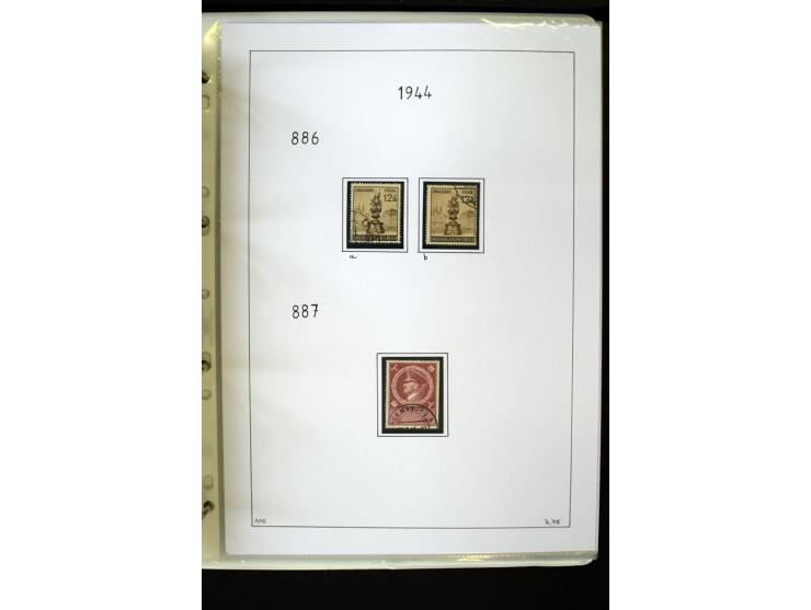 1923/45, gestempelte kpl. Sammlung mit u.a. Mi.-Nr. 346y, 356Xx, 357Xx, 393Y, 398X, 399X (Firmenlochung), 452b, Bl.2 (fleckig