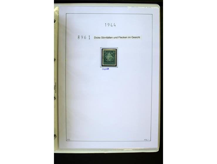 1923/45, gestempelte kpl. Sammlung mit u.a. Mi.-Nr. 346y, 356Xx, 357Xx, 393Y, 398X, 399X (Firmenlochung), 452b, Bl.2 (fleckig