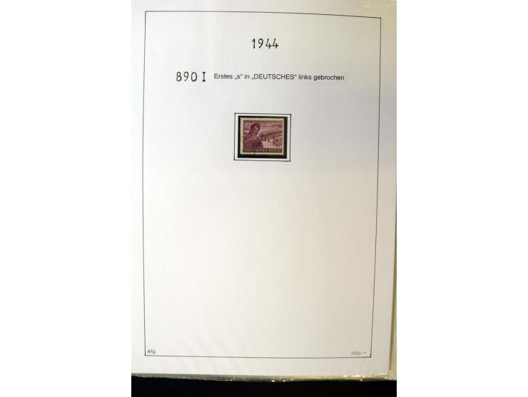 1923/45, gestempelte kpl. Sammlung mit u.a. Mi.-Nr. 346y, 356Xx, 357Xx, 393Y, 398X, 399X (Firmenlochung), 452b, Bl.2 (fleckig