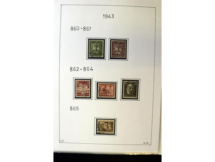 1923/45, gestempelte kpl. Sammlung mit u.a. Mi.-Nr. 346y, 356Xx, 357Xx, 393Y, 398X, 399X (Firmenlochung), 452b, Bl.2 (fleckig