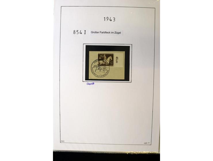 1923/45, gestempelte kpl. Sammlung mit u.a. Mi.-Nr. 346y, 356Xx, 357Xx, 393Y, 398X, 399X (Firmenlochung), 452b, Bl.2 (fleckig