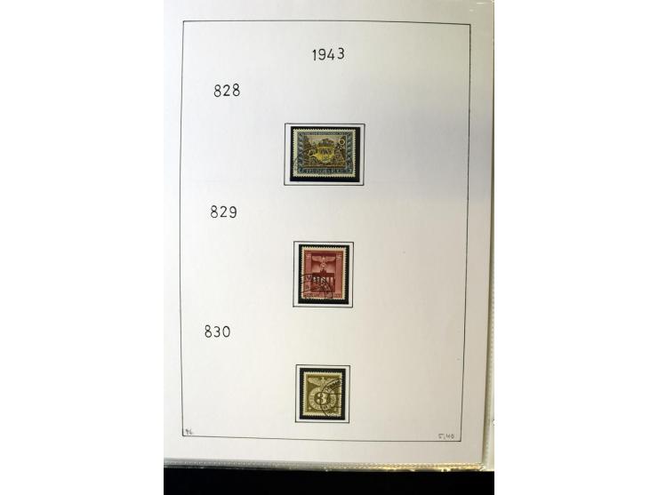 1923/45, gestempelte kpl. Sammlung mit u.a. Mi.-Nr. 346y, 356Xx, 357Xx, 393Y, 398X, 399X (Firmenlochung), 452b, Bl.2 (fleckig