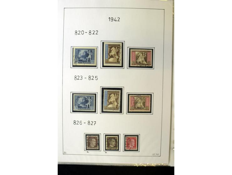 1923/45, gestempelte kpl. Sammlung mit u.a. Mi.-Nr. 346y, 356Xx, 357Xx, 393Y, 398X, 399X (Firmenlochung), 452b, Bl.2 (fleckig