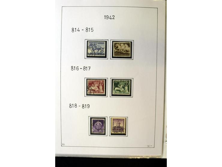 1923/45, gestempelte kpl. Sammlung mit u.a. Mi.-Nr. 346y, 356Xx, 357Xx, 393Y, 398X, 399X (Firmenlochung), 452b, Bl.2 (fleckig