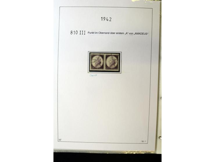 1923/45, gestempelte kpl. Sammlung mit u.a. Mi.-Nr. 346y, 356Xx, 357Xx, 393Y, 398X, 399X (Firmenlochung), 452b, Bl.2 (fleckig