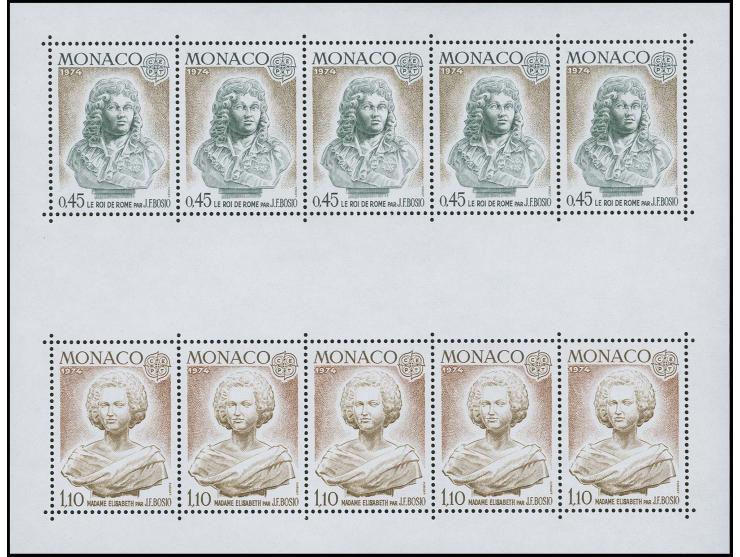 1974, CEPT miniature sheet without central inscription, unmounted mint (Mi. 1.000,-)