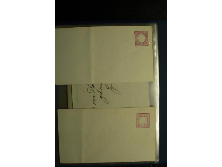 1872/75, ca. 280 Briefen, Karten und Ganzsachen, dabei viele interessante Belege, u.a. Mehrfachfrankaturen, Einheiten bis zum