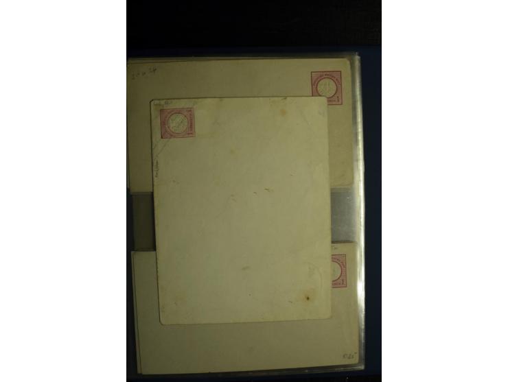 1872/75, ca. 280 Briefen, Karten und Ganzsachen, dabei viele interessante Belege, u.a. Mehrfachfrankaturen, Einheiten bis zum