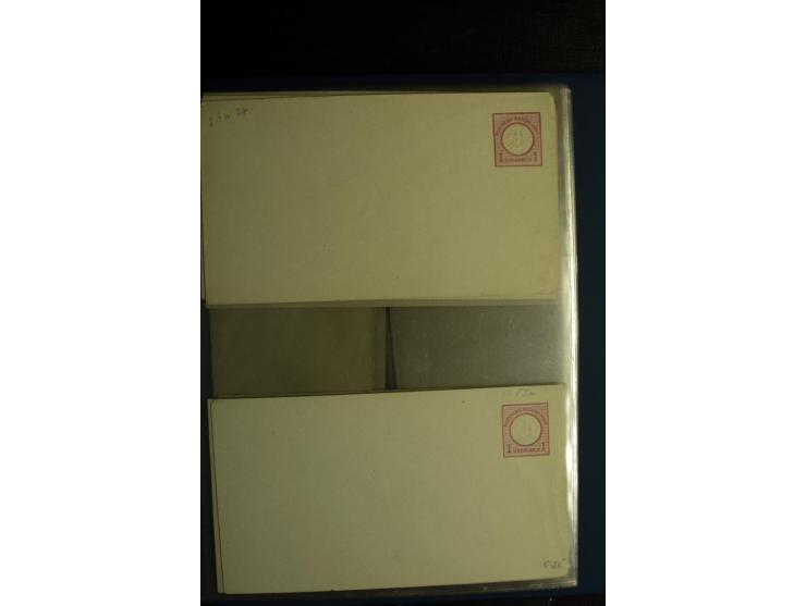 1872/75, ca. 280 Briefen, Karten und Ganzsachen, dabei viele interessante Belege, u.a. Mehrfachfrankaturen, Einheiten bis zum