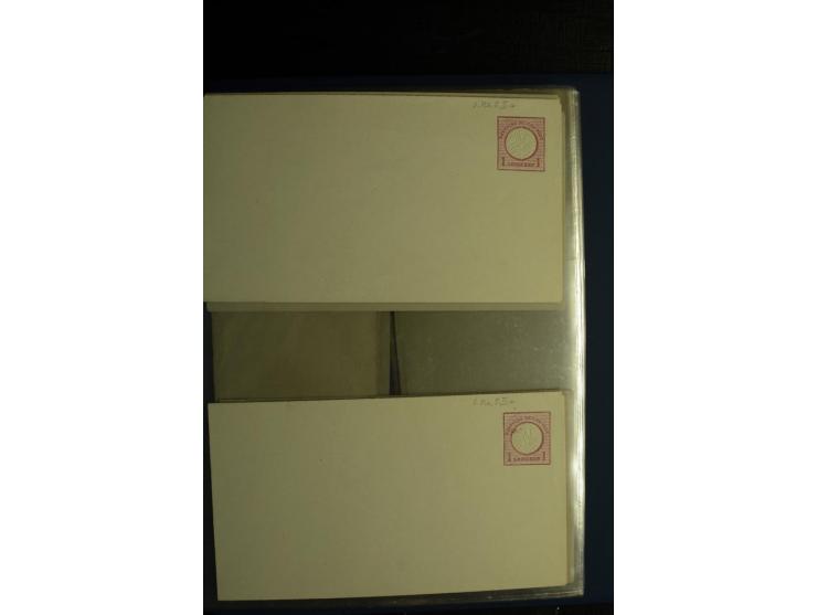 1872/75, ca. 280 Briefen, Karten und Ganzsachen, dabei viele interessante Belege, u.a. Mehrfachfrankaturen, Einheiten bis zum