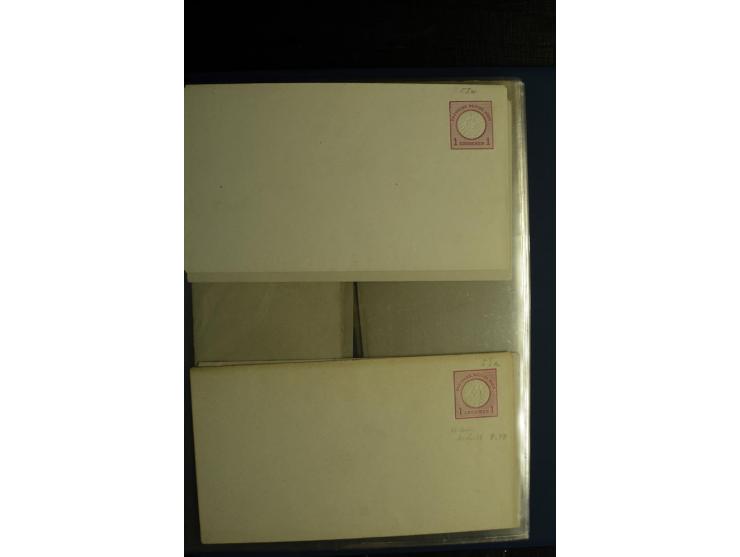 1872/75, ca. 280 Briefen, Karten und Ganzsachen, dabei viele interessante Belege, u.a. Mehrfachfrankaturen, Einheiten bis zum