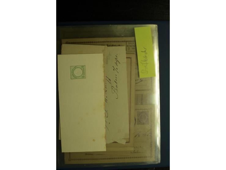 1872/75, ca. 280 Briefen, Karten und Ganzsachen, dabei viele interessante Belege, u.a. Mehrfachfrankaturen, Einheiten bis zum