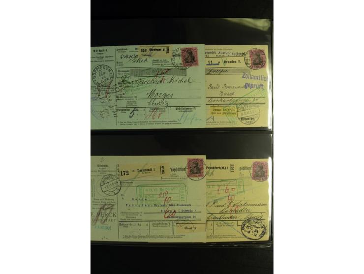 1900/1918, umfangreiche Sammlung mit über 400 Briefen und Karten, dabei viele Einzel- und Mehrfachfrankaturen, R-Briefe, Misc