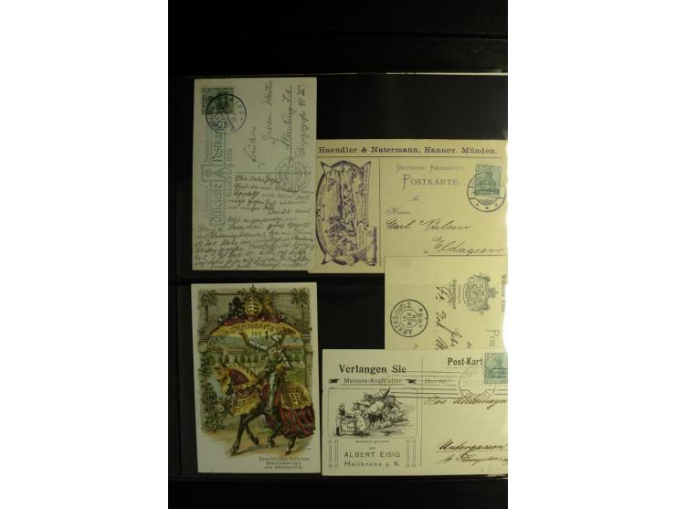 1900/1918, umfangreiche Sammlung mit über 400 Briefen und Karten, dabei viele Einzel- und Mehrfachfrankaturen, R-Briefe, Misc
