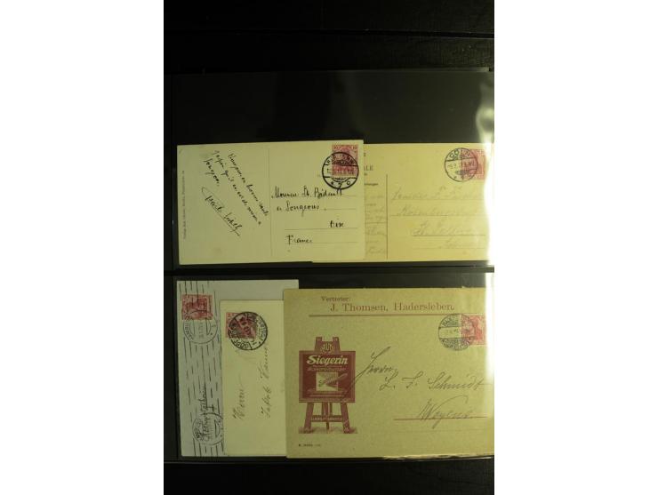 1900/1918, umfangreiche Sammlung mit über 400 Briefen und Karten, dabei viele Einzel- und Mehrfachfrankaturen, R-Briefe, Misc