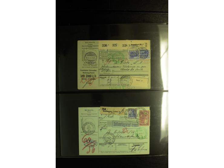 1900/1918, umfangreiche Sammlung mit über 400 Briefen und Karten, dabei viele Einzel- und Mehrfachfrankaturen, R-Briefe, Misc