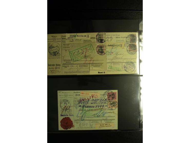 1900/1918, umfangreiche Sammlung mit über 400 Briefen und Karten, dabei viele Einzel- und Mehrfachfrankaturen, R-Briefe, Misc
