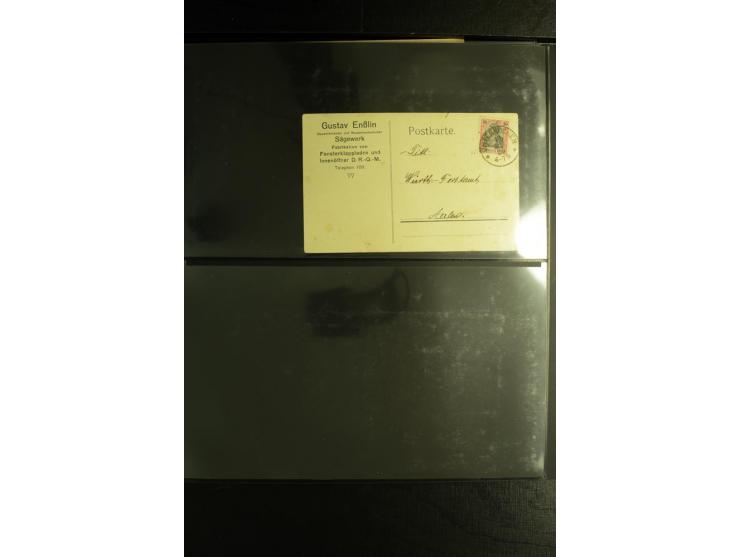 1900/1918, umfangreiche Sammlung mit über 400 Briefen und Karten, dabei viele Einzel- und Mehrfachfrankaturen, R-Briefe, Misc