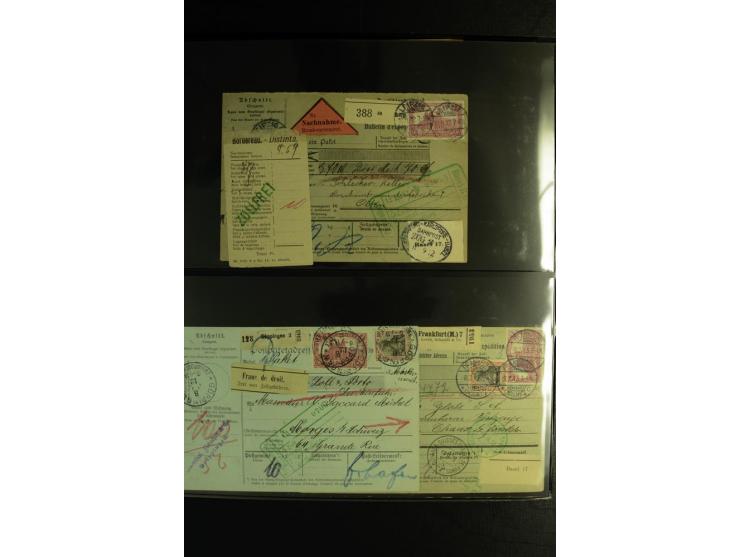 1900/1918, umfangreiche Sammlung mit über 400 Briefen und Karten, dabei viele Einzel- und Mehrfachfrankaturen, R-Briefe, Misc