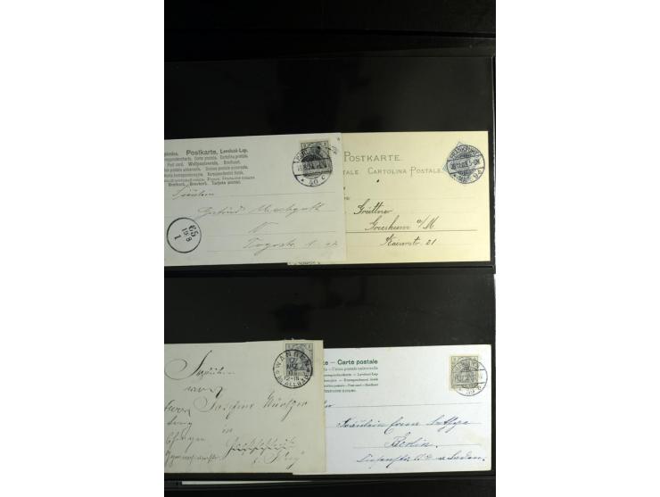 1900/1918, umfangreiche Sammlung mit über 400 Briefen und Karten, dabei viele Einzel- und Mehrfachfrankaturen, R-Briefe, Misc